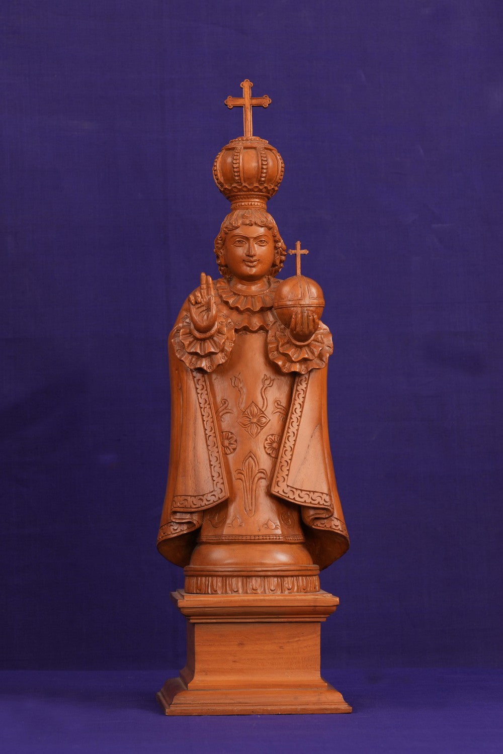Image of White Cedar Wooden Infant Jesus